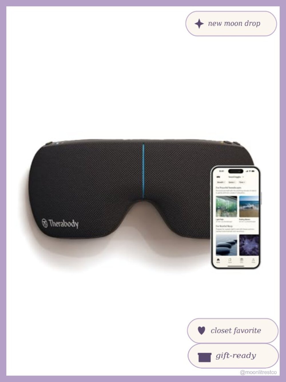 Heated Eye Mask & Eye Massager Blackout Sleep Mask Temple Massage Relaxation